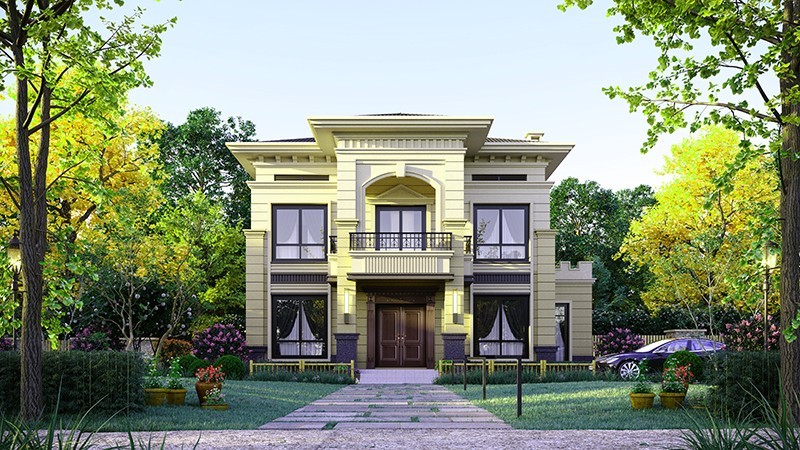 澄迈中式合院住宅，开放庭院与邻里乡亲更亲近